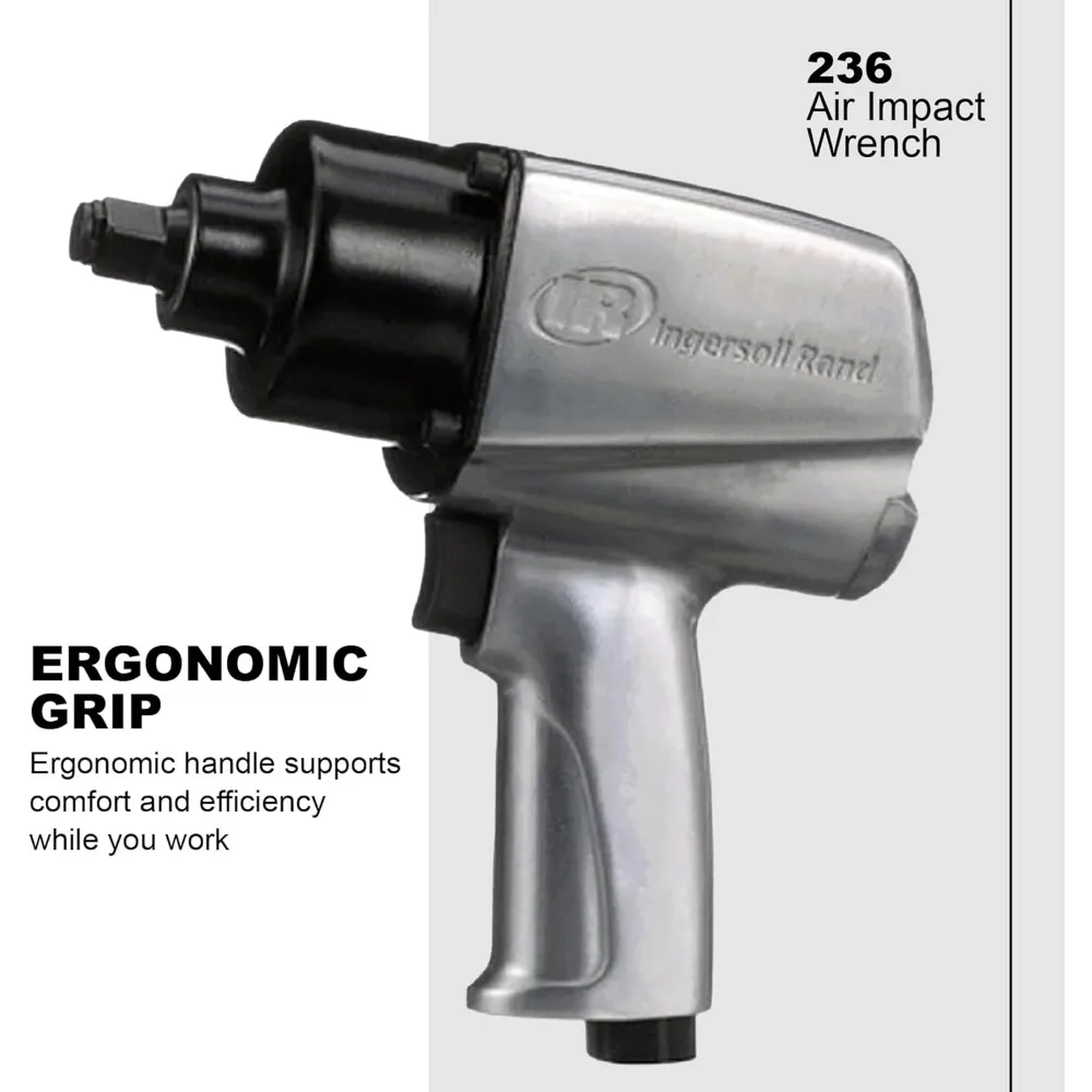 Ingersoll Rand 236 1/2 مفتاح ربط هوائي، 450 قدم - رطل عزم دوران عكسي أقصى، قبضة مسدس