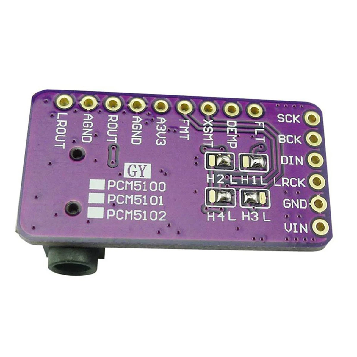 5X PCM5102 I2S IIS وحدة فك ترميز الصوت الرقمي DAC ستيريو DAC محول رقمي إلى تناظري وحدة صوت لـ Raspberry Pi