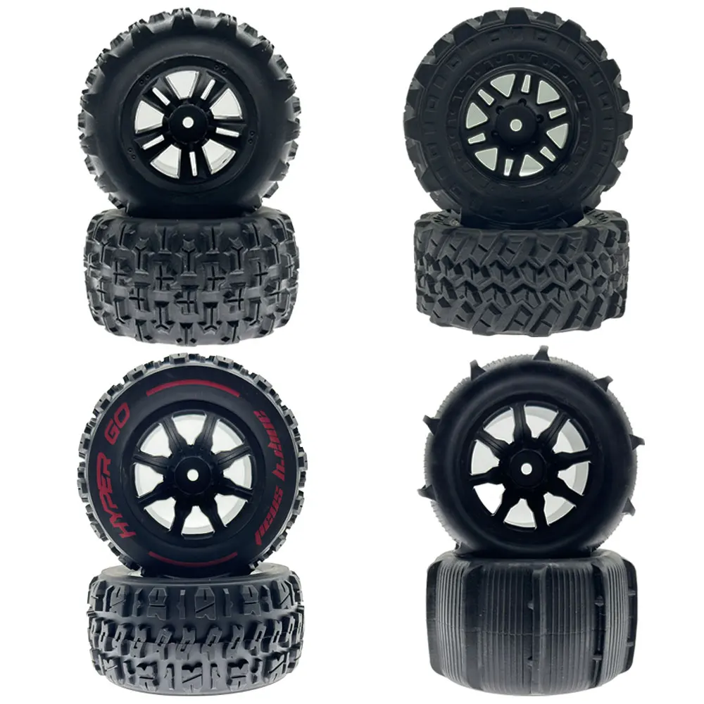 Peças de pneus originais Borracha atualizado Off-Road pneus, MJX Hyper Go RC carro, controle remoto, 16208, 16209, 16214209, 14210