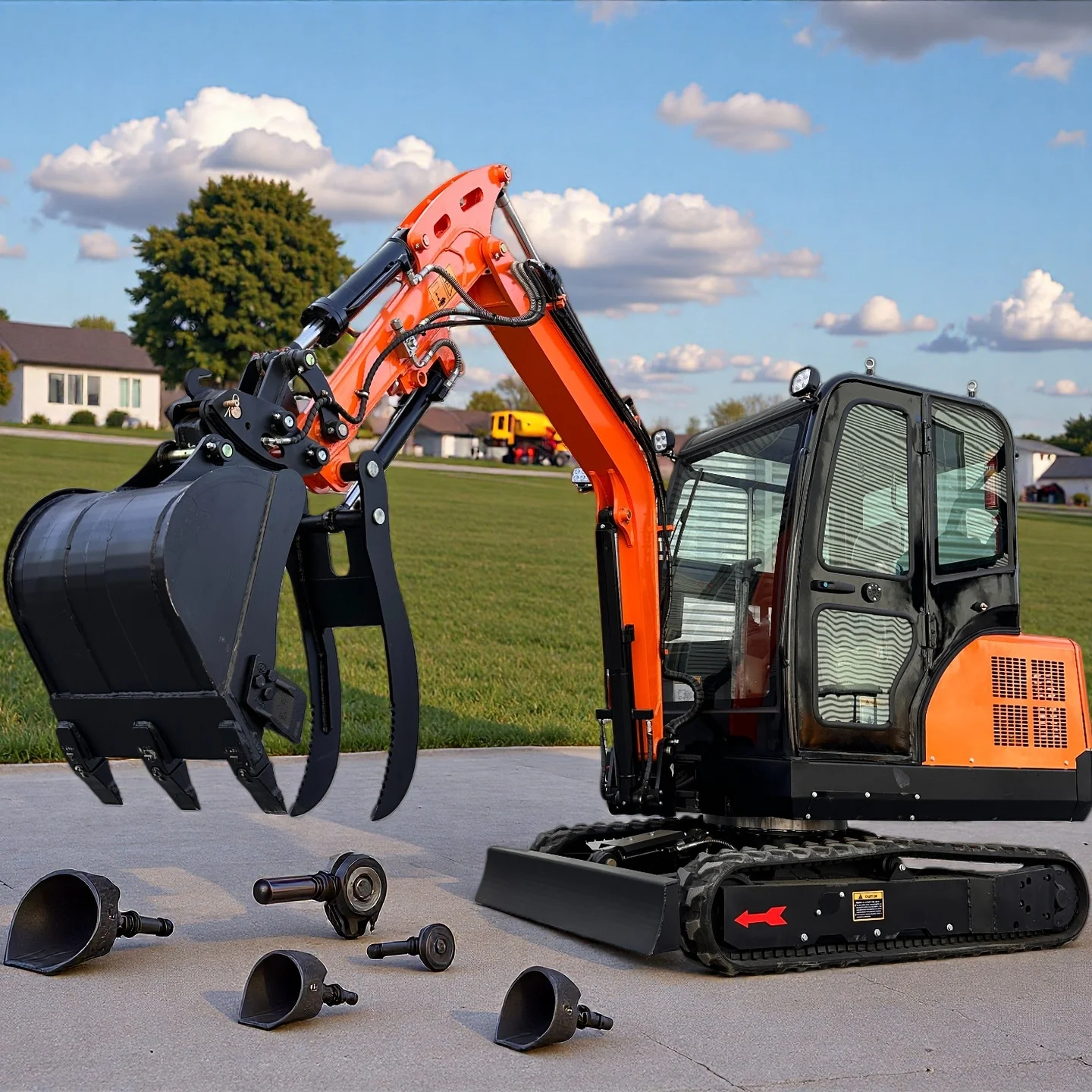 รถขุดขนาดเล็ก 2 ตัน รุ่นล่าสุด มาตรฐานไอเสีย EPA Euro 5 พร้อมบุ้งกี๋ ห้องโดยสารปิดพร้อมเครื่องปรับอากาศและระบบทำความร้อน รองรับการปรับแต่ง