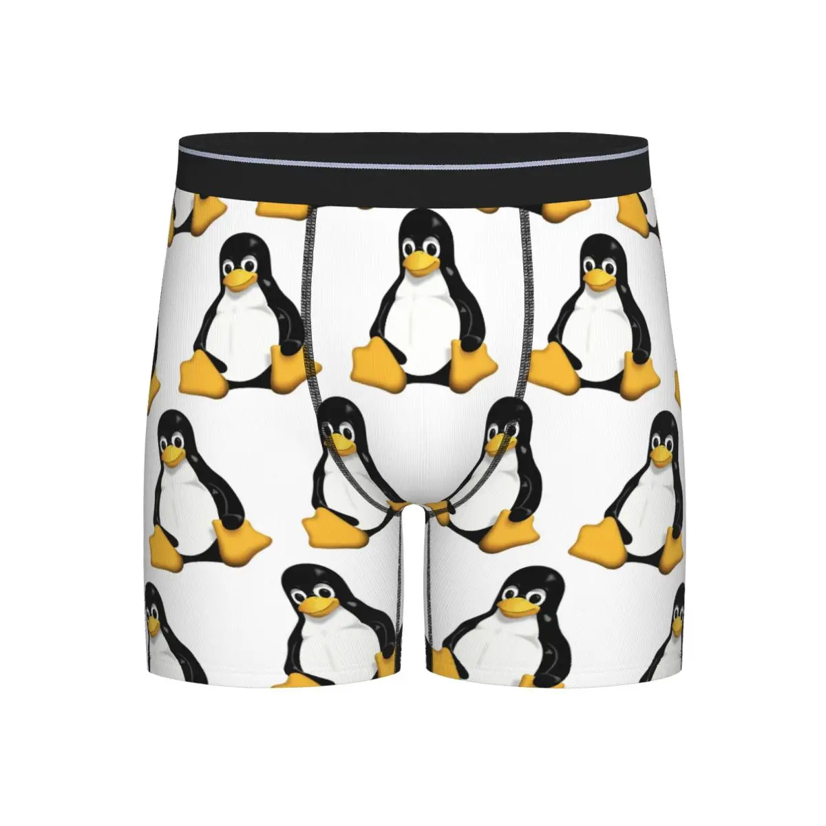 

Long Boxer Underpants Shorts Tux Linux Mascot Panties Male Comfortable Underwear for Homme Man Boyfriend Gift