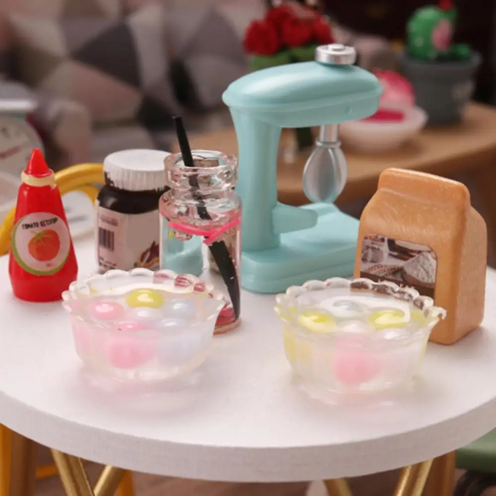 Fashionable Artificial Mini Chinese Dumplings Sturdy Resin Dollhouse Sweet Dumpling Miniature Chinese Dumplings