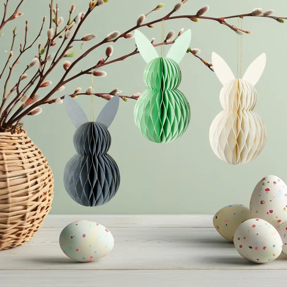 Easter Bunny Decorations Easter Bunny Honeycomb Decorations 3d Paper Rabbit Ornaments For Spring Celebration Table For Birthday
