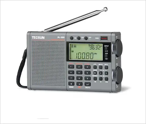 TECSUN PL320 FM/AM/SW/WM/Full Band Radio DSP Receiver FM Radios Stereo Portable Radio LCD Display Digital Radio Receiver PL-320