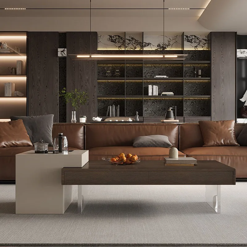 Funky Aesthetic Coffee Table Bedroom Aesthetic Italian Luxury Coffee Table Space Saving Modern Couchtisch Postmodern Furniture