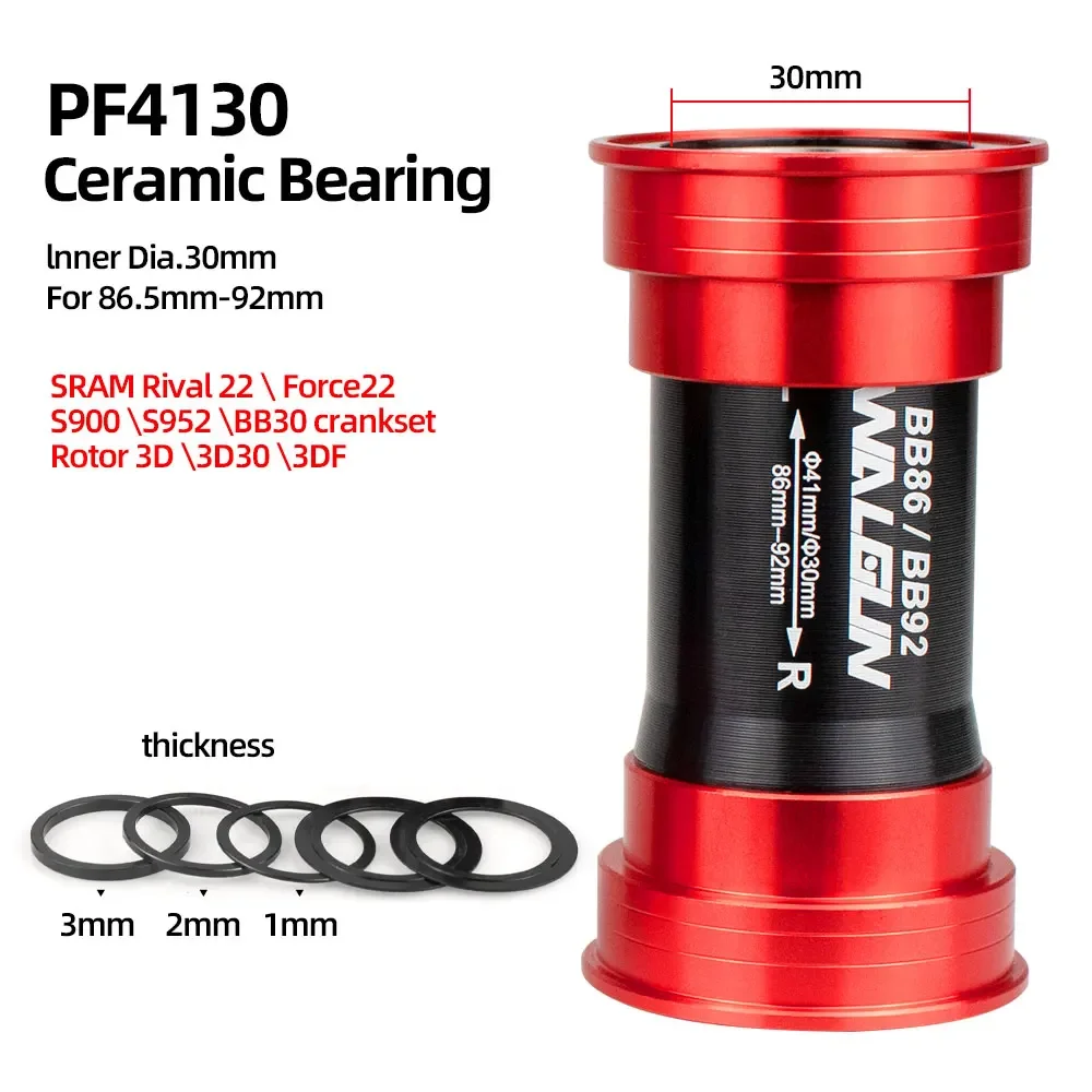 BB86 BB92 Press Fit Fiets Trapas Keramische BB MTB Road PF4124 PF4130 PF41 41mm 24mm 30mm 29mm Shell fiets Crank Onderdelen