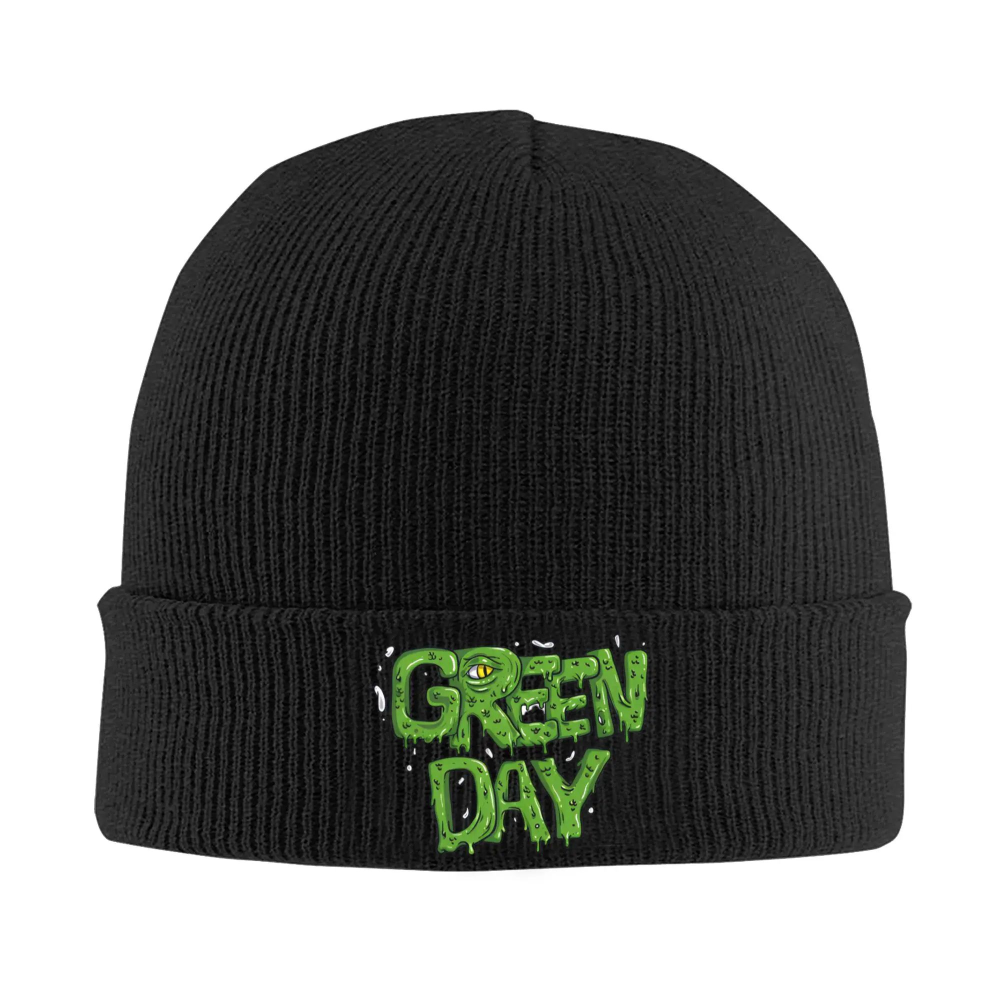 Rock Band Green Days Knitted Hat Women's Men's Beanies Autumn Winter Casual Hat Acrylic Music Dookie Crochet Cap