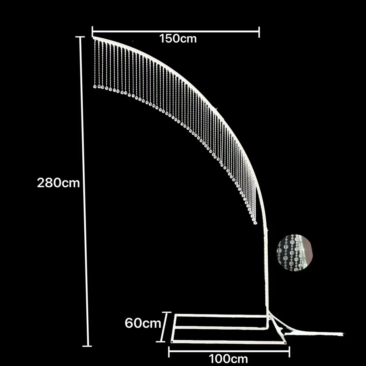 Wedding crystal lamp road guide shelf props wrought iron acrylic crystal bead curtain road guide Korean wedding hall layout