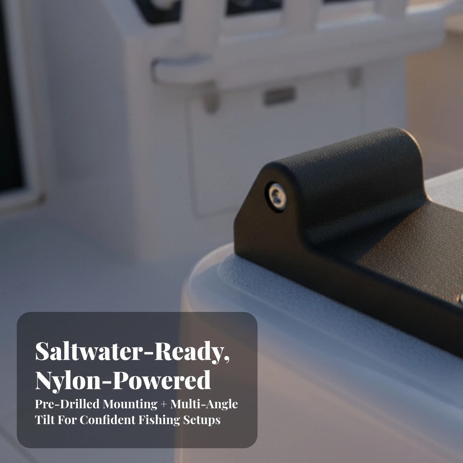 Downrigger Mounting Bracket Angled Downrigger Bracket Mounting Block with Hardware Slim Secure for Anglers view 6