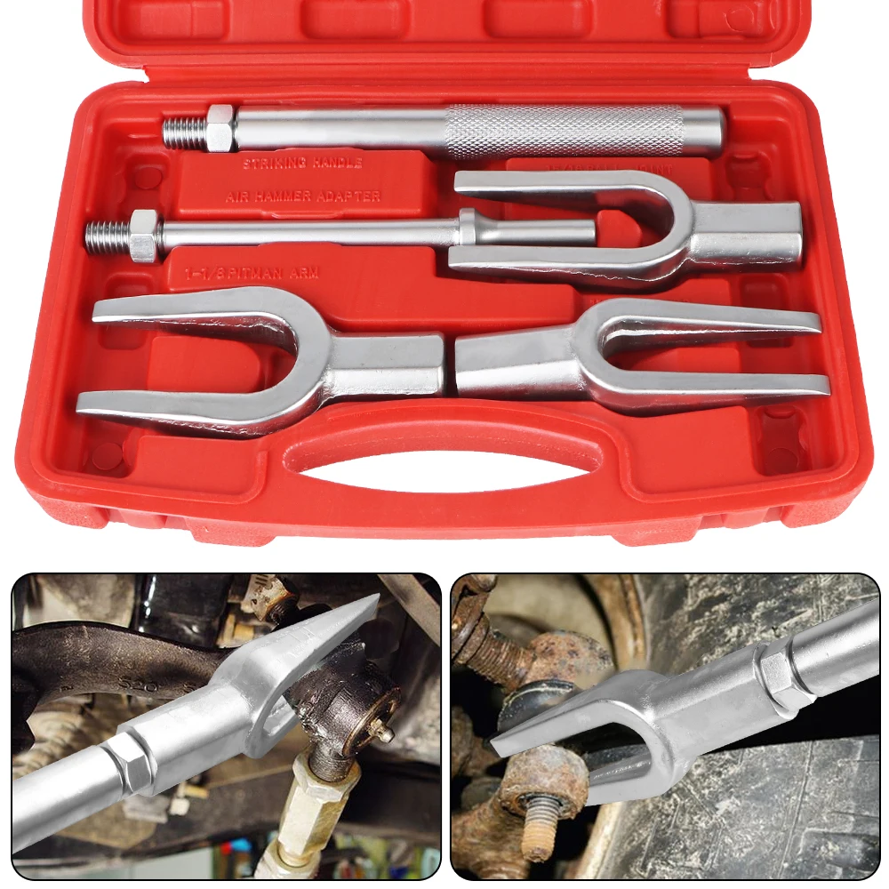 

Съемник рулевой тяги, инструменты для ремонта, автоаксессуары, автомобильный Стайлинг, средство для удаления шарового шарнира автомобиля, монтировка ​ 5 шт./компл. комплект для разборки