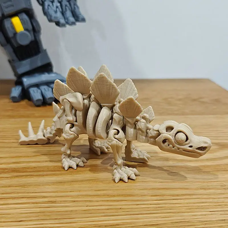 

3D Printed Dinosaur Skeleton Fossil Model Excavation Style Prehistoric Collectible Gift Desktop Decor Museum Display