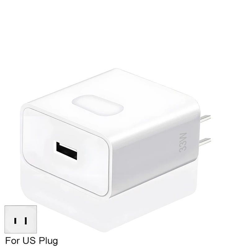 For OPPO 33W USB Charger Fast Charging Quick Charge 3.0 Mobile Plug Phone Charger Adapter For iPhone Samsung Xiaomi Redmi Huawei