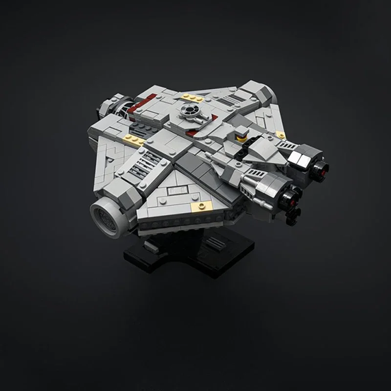 792pcs Moc 75375 고스트 팔콘 밀레니엄 우주선 빌딩 블록 DIY 크리 에이 티브 조립 벽돌 장난감 어린이 선물
