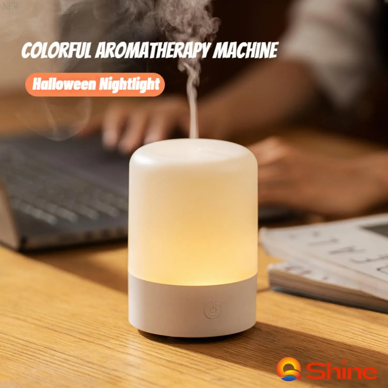 Nuovo umidificatore d'aria per aromaterapia con diffusore di olio essenziale USB con luci notturne a LED-capacità di 120ml-regalo perfetto per la casa o lo spegnimento