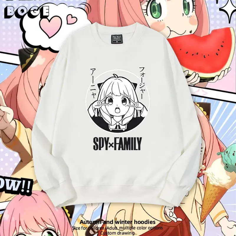 

×Fly Anime Sweatirt round Ne Fce Lined Comfortable Cotton Polyester Blend Warm Casual Sle for Youth Spring Autumn