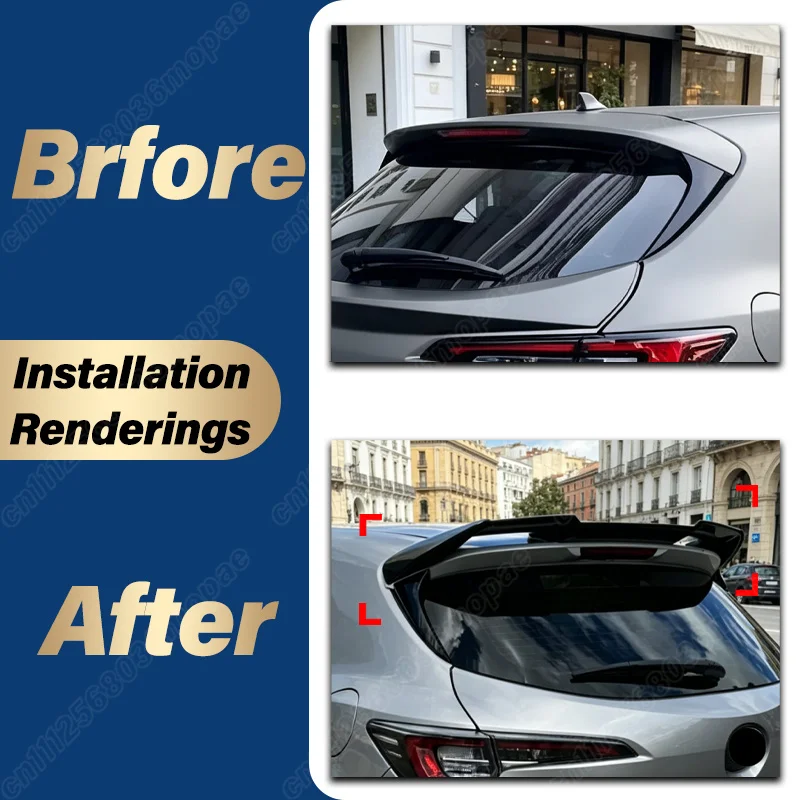 For Toyota Corolla E210 5-Door Hatchback 2019 2020 2021 2022 Car Rear Bumper Spoiler Sports Racing Blade Tail Wing Body Kit