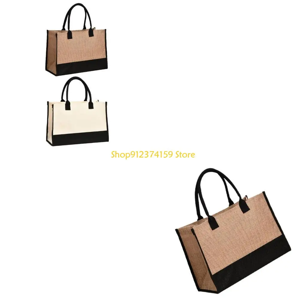 

G5AE Сумка для покупок большой вместимости Сумка с верхней ручкой Водостойкая пляжная сумка Модная сумка Универсальная сумка для