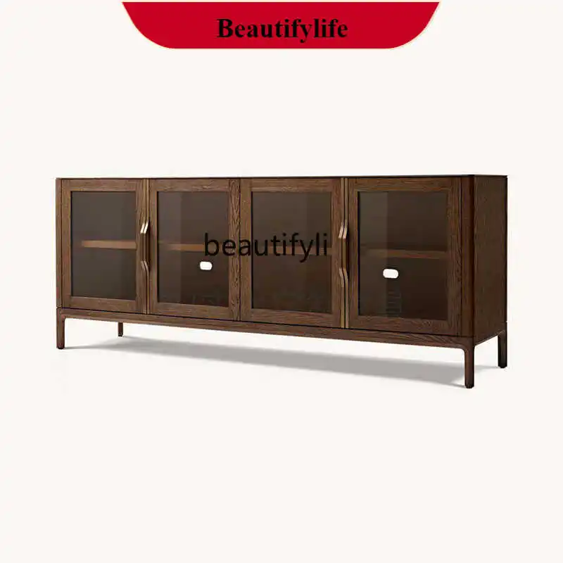

G1218 American Style Solid Wood Sideboard Integrated Entryway Wall Cabinet Living Room Home Storage Cabinet