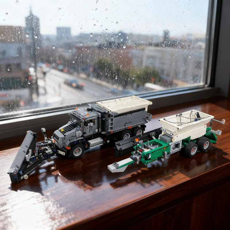 

2079pcs MOC Alternate Mack Granite Snow Plow Technical Model Building Blocks Construction Toys Christmas Gifts Brick Kids Idea