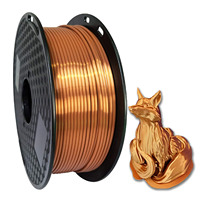 CC3D Silk PLA Copper Filament 1.75mm 1kg 3d printer Filament silky pla 3d pen material Metallic Filament copper filament