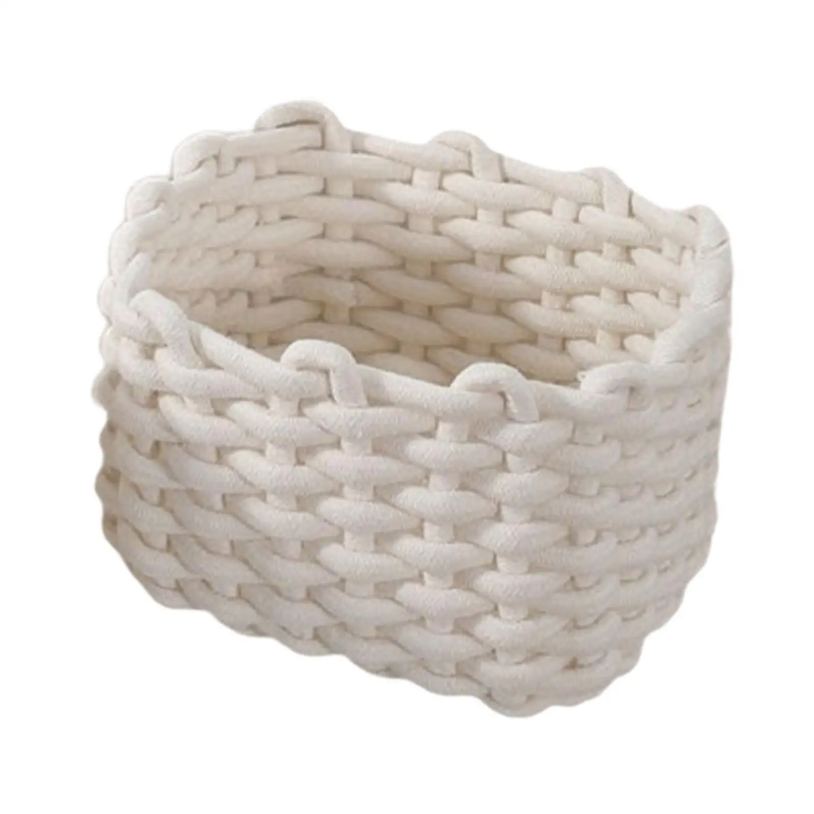Woven Basket Makeup Basket Organization Bin Multipurpose Handwoven Decorative Sundries Baskets for Makeup Bathroom Closet Woven Basket Makeup Basket Organization Bin Multipurpose Handwoven Decorative Sundries Baskets for Makeup Bathroom Closet