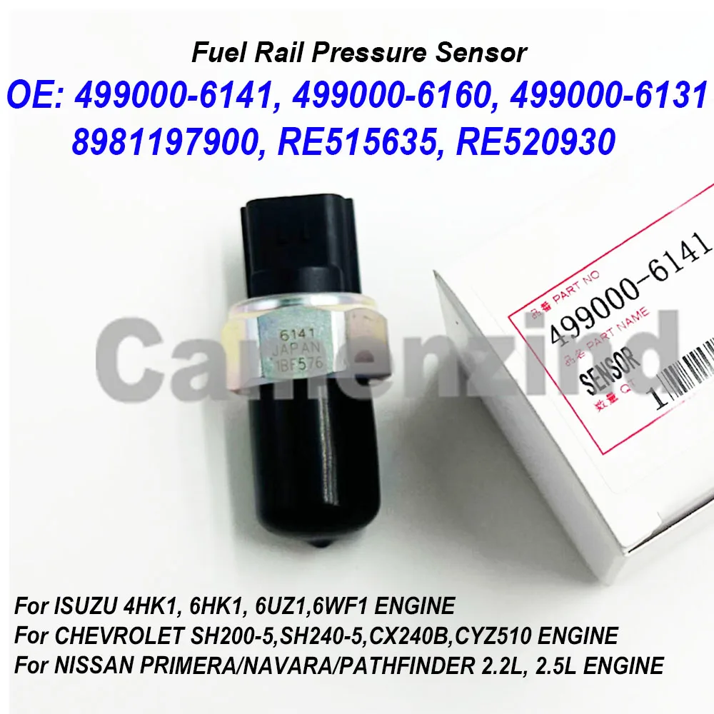 

High Quality Fuel Rail Pressure Sensor 499000-6160 4990006160 For Isuzu Holden 4HK1 6HK1 499000-6131 499000-6130 499000-6141