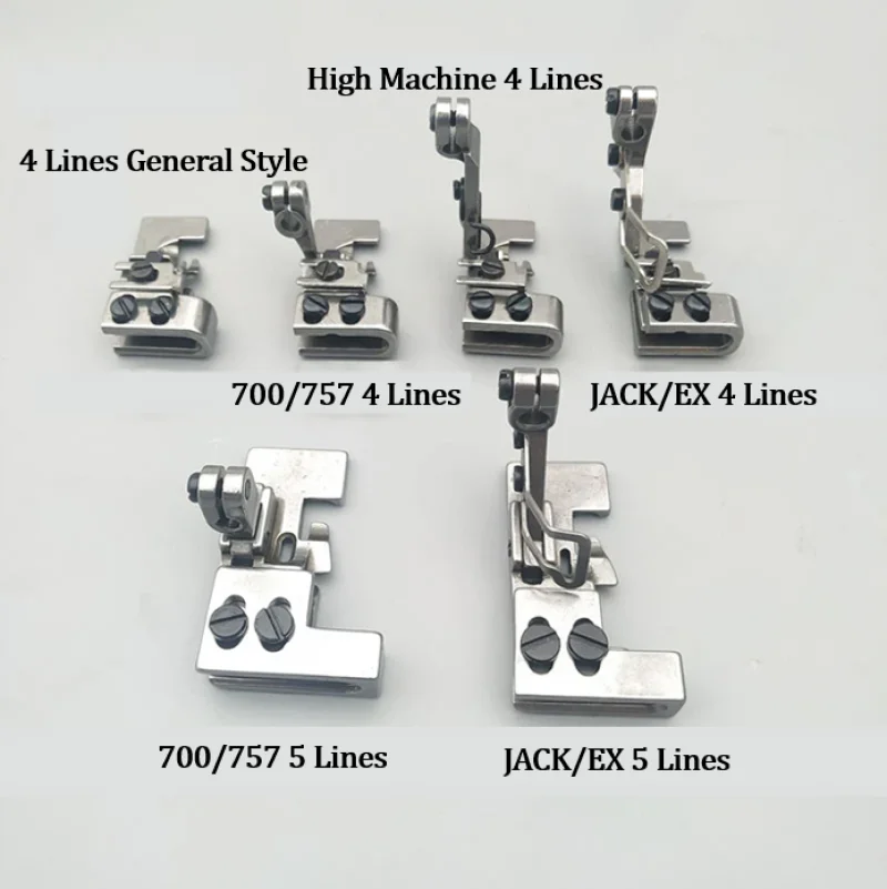 

Industrial Overwrapping Machine Wrinkle Presser Foot Jack EX 747 700 6700 6714 6716 798 Four-Wire Five-Line Seaming 1PCS