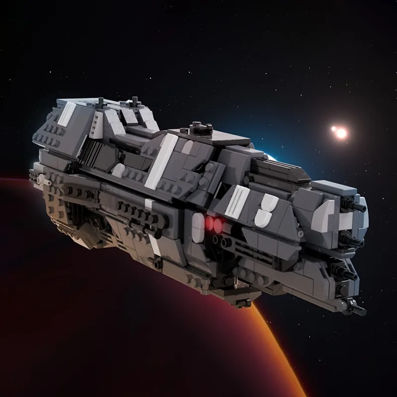 

913 деталей Конструктор MOC: Супертяжелый крейсер класса Valiant, развивающие строительные блоки, игрушки для детей, подарки на Рождество, сделай сам