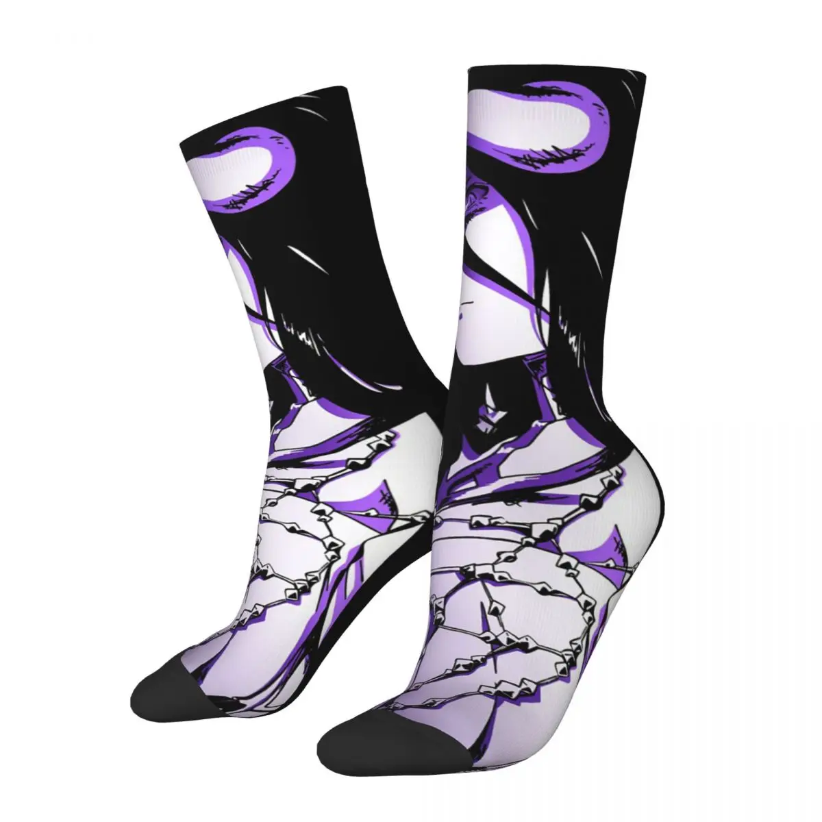 Hip Hop Retro Albedo Crazy Men's Compression Socks Unisex Overlord Fiction Series Harajuku Seamless Printed Funny Crew Sock