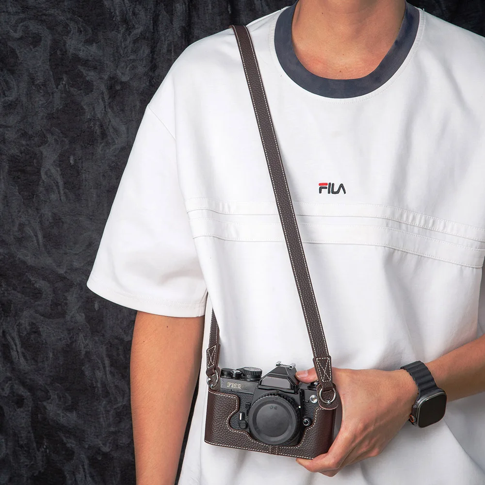 FM3A Genuine Leather Half Case FM2 Handmade Camera Bag FM Case Bag Protector for Nikon FM3A FM2 FE2 FE FM Case FE Half Bag