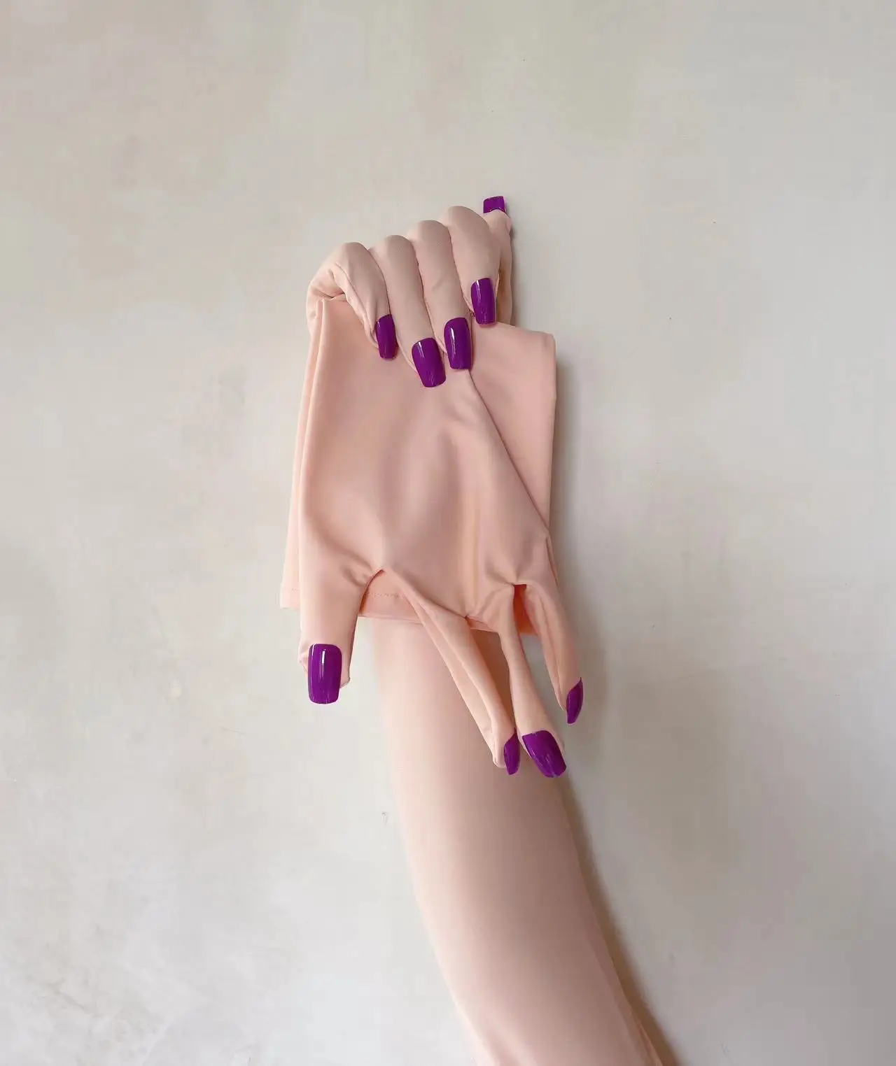 

crossdress Cosplay female and male flesh/pink flesh kigurumi zentai skin long gloves with nails service