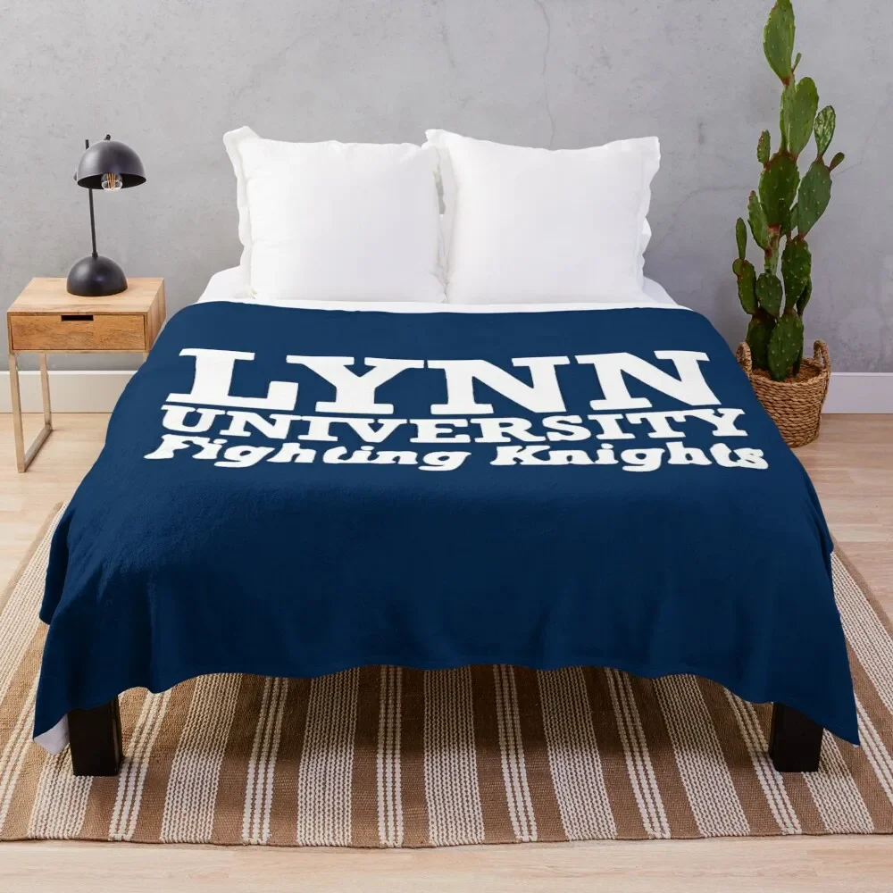 

Vintage lynn university florida Throw Blanket Moving Bed linens Luxury Designer decorative Blankets