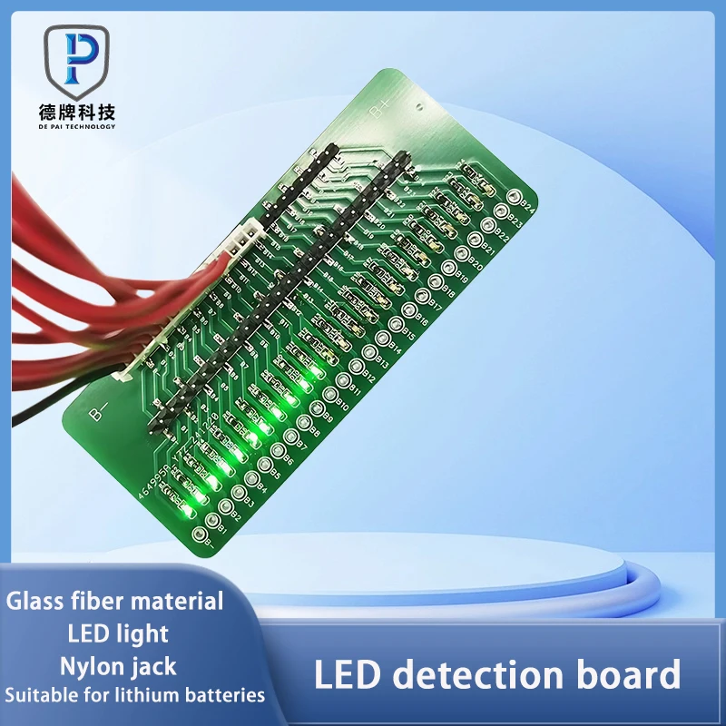 Lithium battery protection board Cable detection board 3-24S Battery string cable sequence test LED board 24S