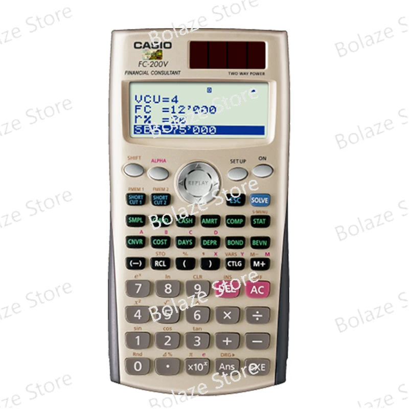 FC-200V Financial financial exam calculator