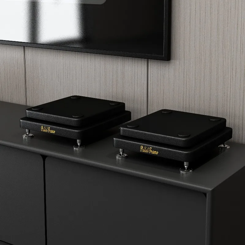 Professional speaker tray, audio base, bookshelf, subwoofer tripod, home theater floor box, double-layer shock-absorbing board.