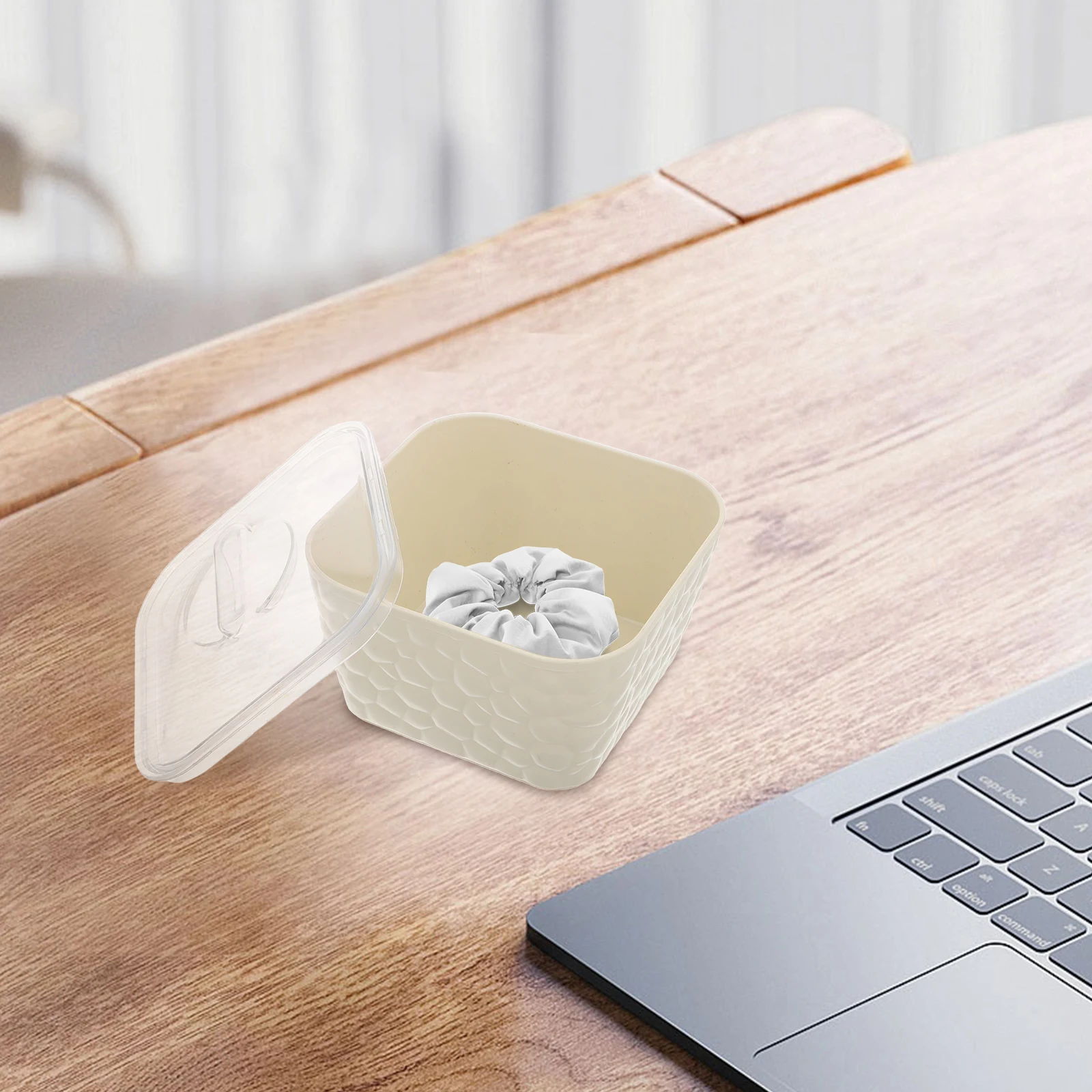 

Large Capacity Desktop Storage Box Hair Accessories Organizer Plastic Jewelry Case for Home Office Commercial Table Storage Box