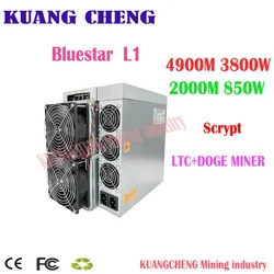 USED DOGE LTC Miner ASCI Bluestar L1 Shigh speed 4900M/ &low power 2000M/S 850W  Stronger than Antminer L3 L3+ L5 l7 A6 A4