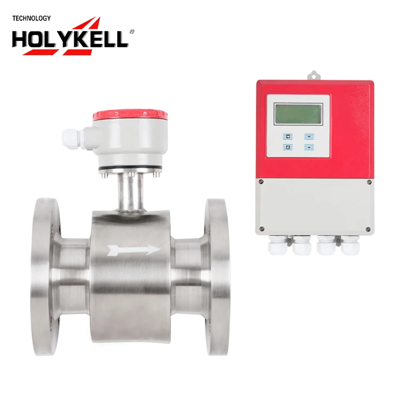 Holykell dn 400mm diameter electromagnetic flow meter pcb flow meter measuring