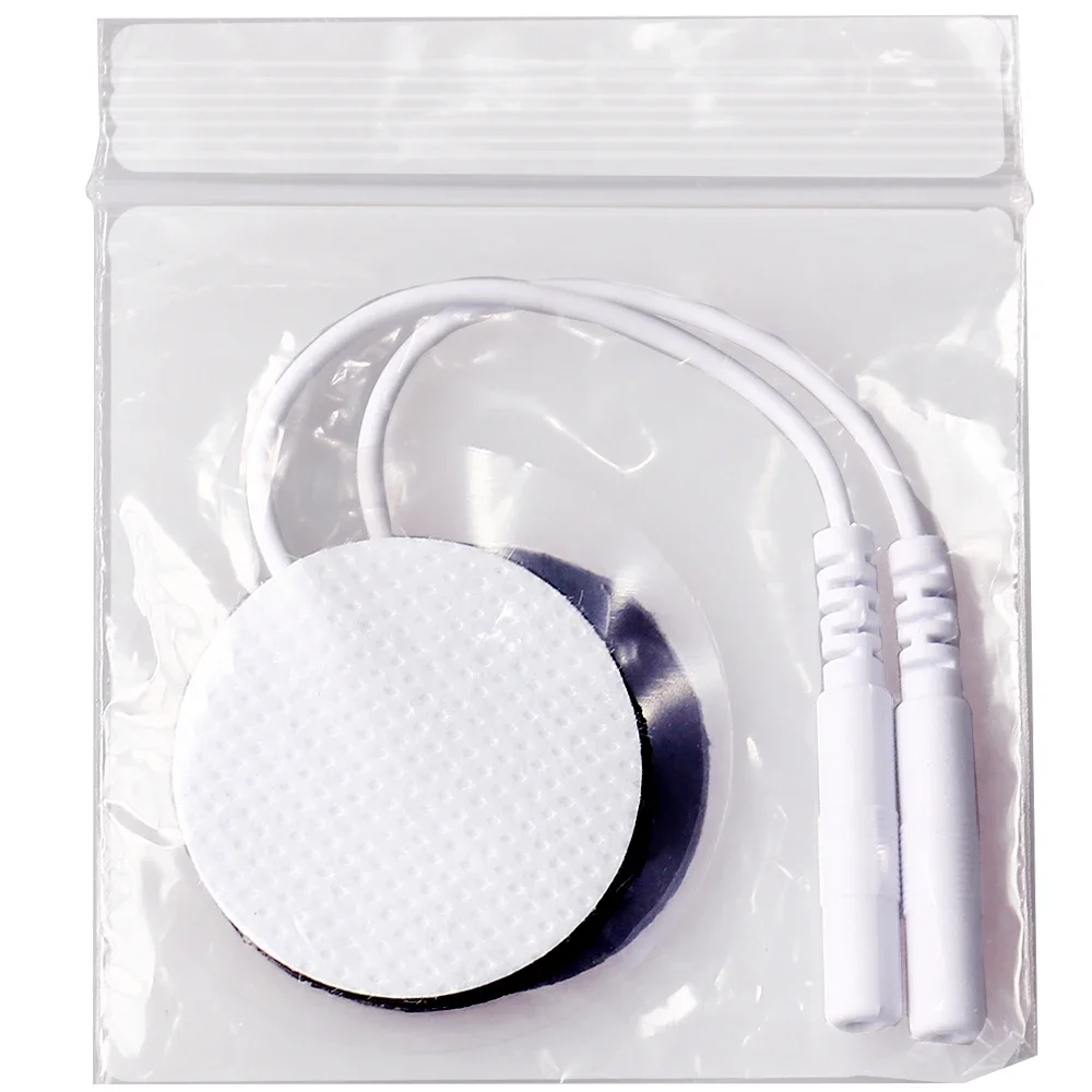 TENS Unit Pad Circular Electrode is Compatible With Most TENS Machines as a Replacement Pad Electrode Patch for Electrotherapy