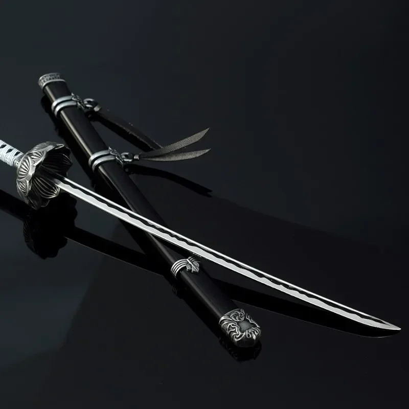 26cm Anime Mortal Blade Kusabimaru Katana Set Game Peripheral Samurai Metal Model Ornament Sword Weapon Crafts Collection Toys