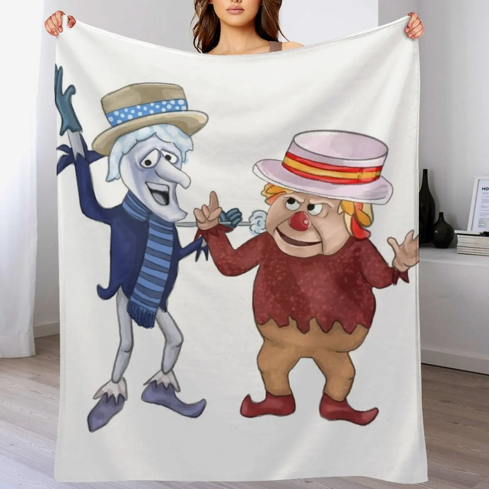 Snow miser and heat miser Throw Blanket Thermals For Travel Soft Luxury St funny gift Blankets