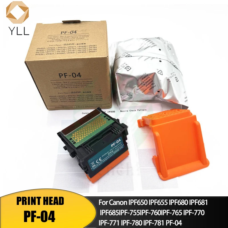 Original Print Head Pf04 for Canon IPF650 IPF655 IPF680 IPF681 IPF685 IPF686 IPF755 IPF760 IPF765 IPF750 Pf 04 Printhead Nozzle