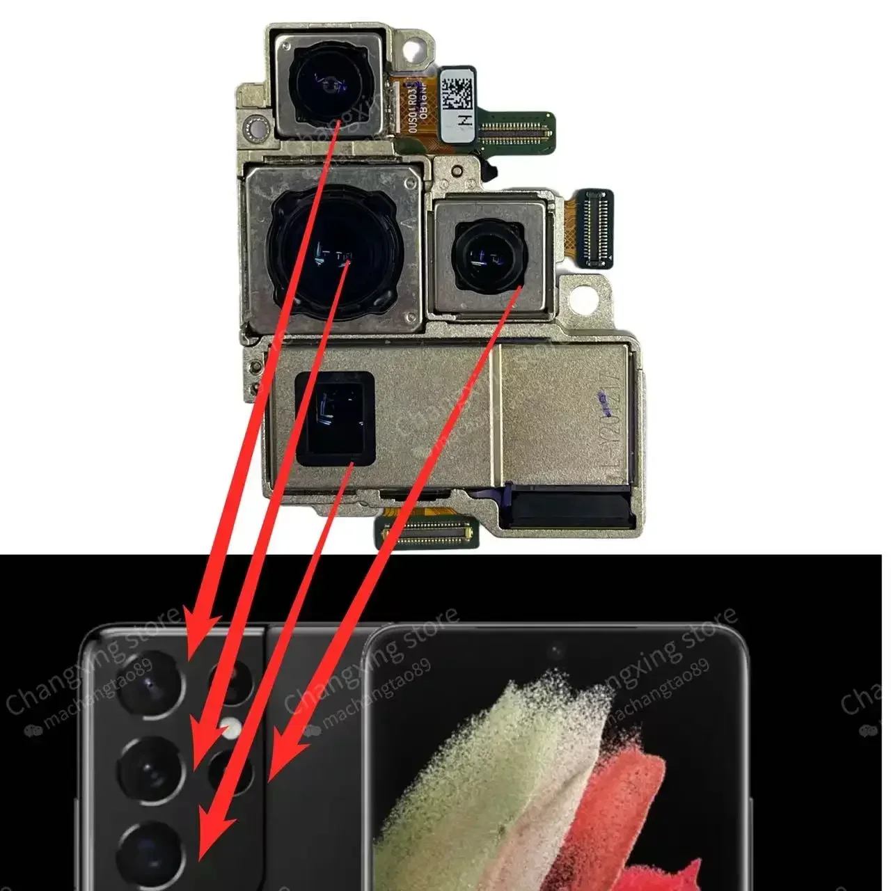 100% Test OEM rear camera for Samsung Galaxy S21 Ultra