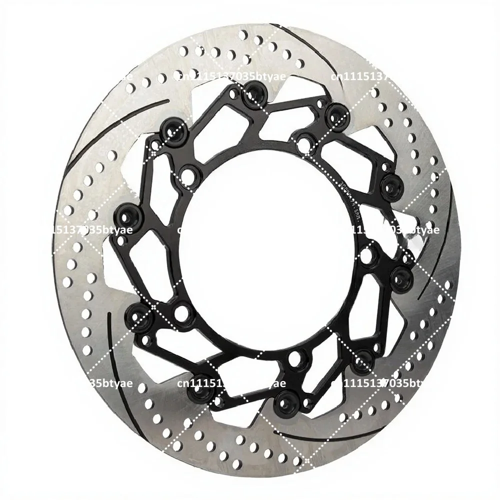 Front Floating Brake Disc Rotor with Caliper Adapter Bracket for Motorcycle