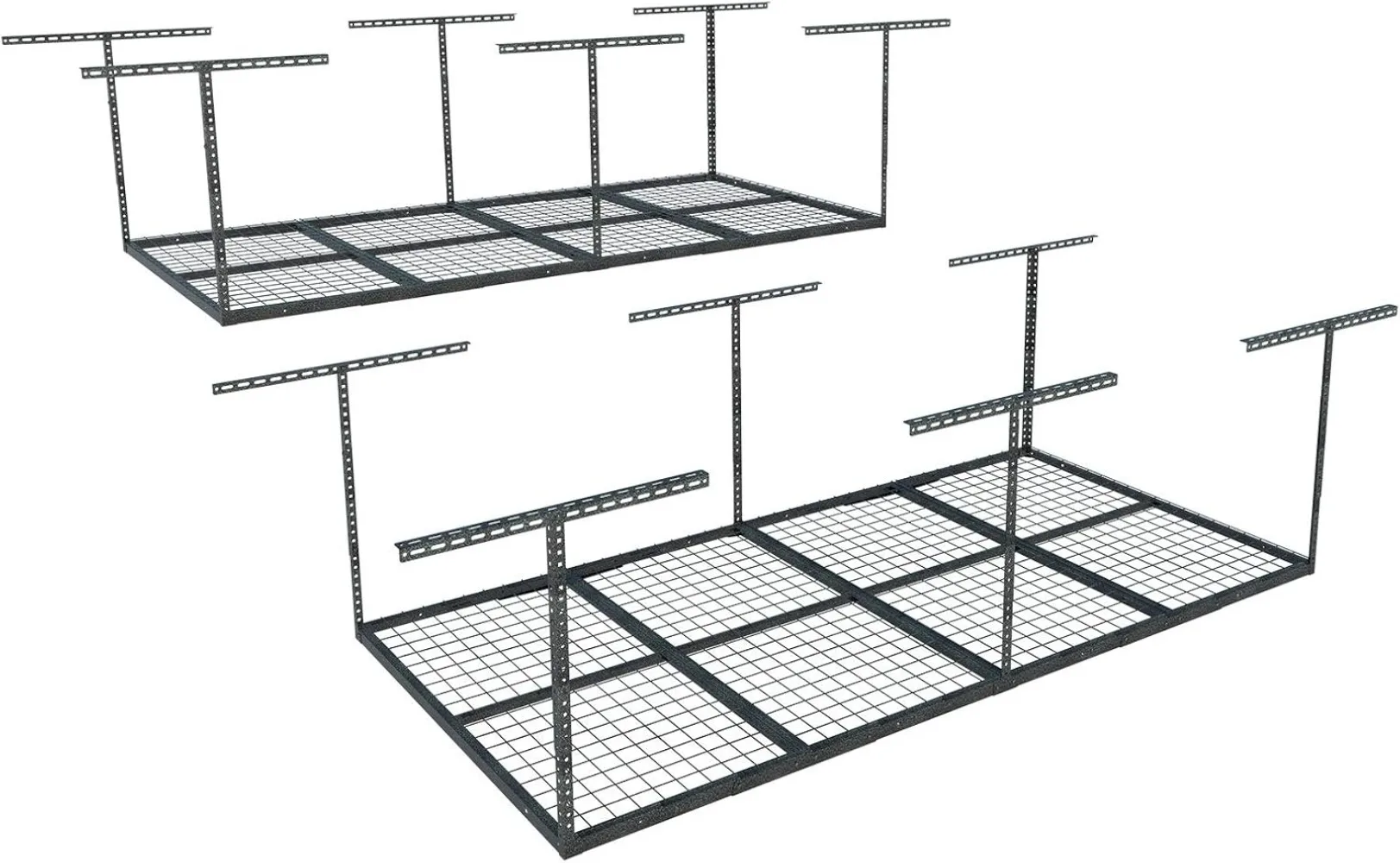 

FLEXIMOUNTS 4x8 Overhead Garage Storage Rack, Garage Storage Organization System, Heavy Duty Metal Garage Ceiling Storage