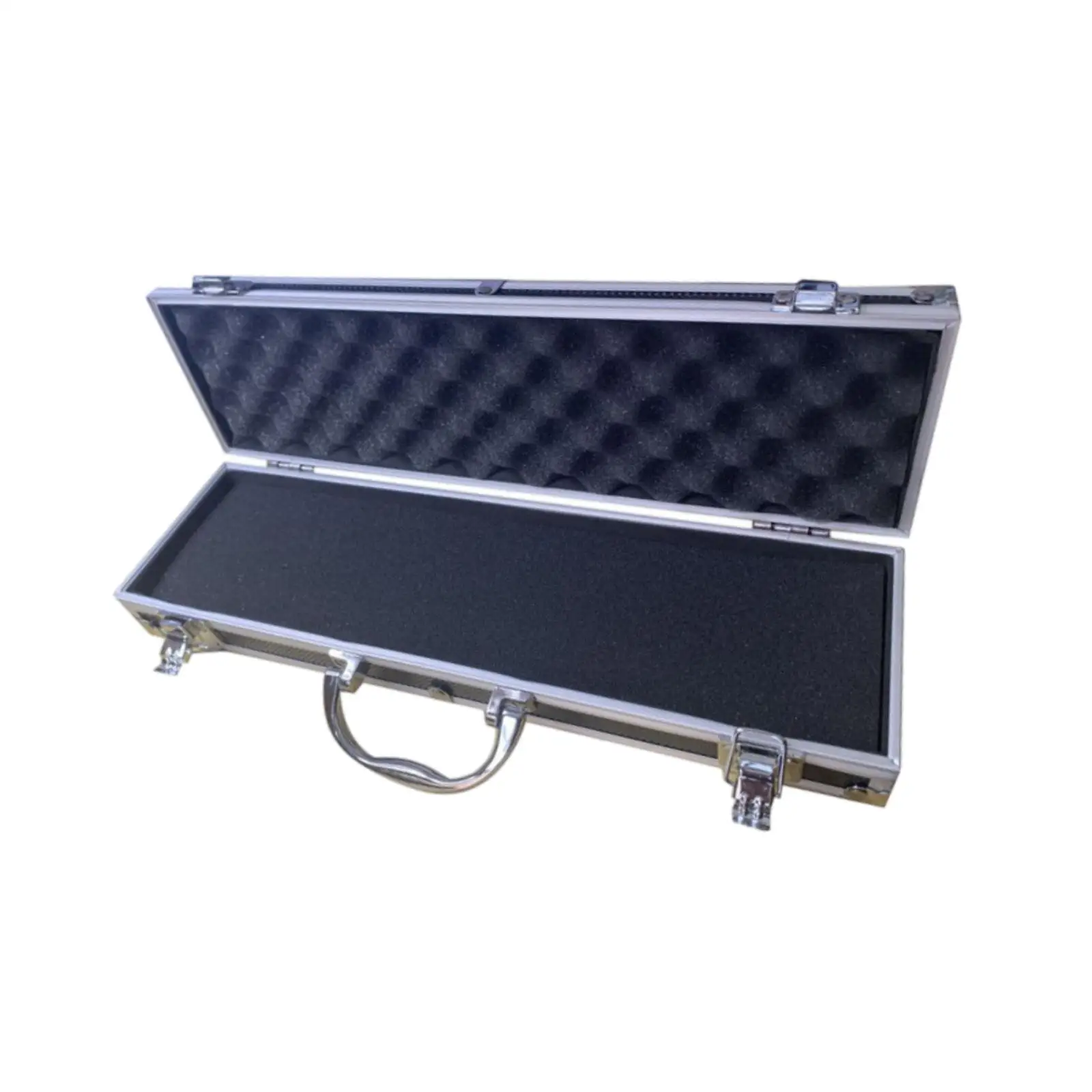 Aluminum Alloy Storage Box with Sponge Portable Instrument Tool Box for Outdoor Use Equipment Tool DIY Projects Travel Mechanics