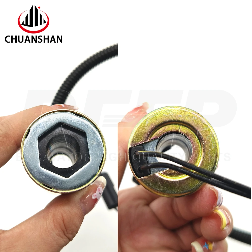 Suitable For  DH60-5 And 60-7 Excavators, Rotary Solenoid Valve Pilot Safety Lock Coil 12V 24V view 2