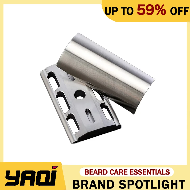 

YAQI SLOPE 0.90mm Blade Gap Safety Razor Head For Men Precise Shaving Durability 316 Stainless Steel 43mm Length Razor Head