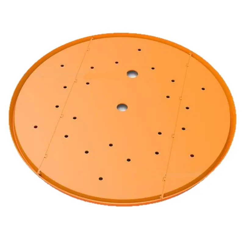VEHO-Round Planter Insert 13Inch Orange Planter Insert Plastic Disk With Drainage Holes For Place Inside Planter