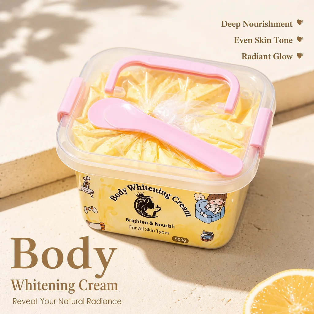 Whitening Body Cream Thai Formula 500ml 7 Days Brightening Moisturizing Body Butter Nourishing Whole Body Dull Skin Care Lotion